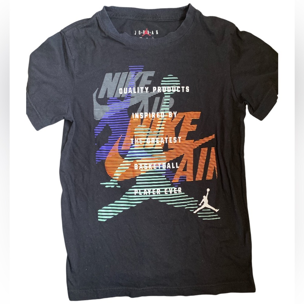 Jordan • Kids • Black • Multicolor Graphic Tee
